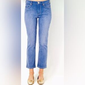 Lilly Pulitzer Denim Liza High Rise Crop Flare Jean 27
